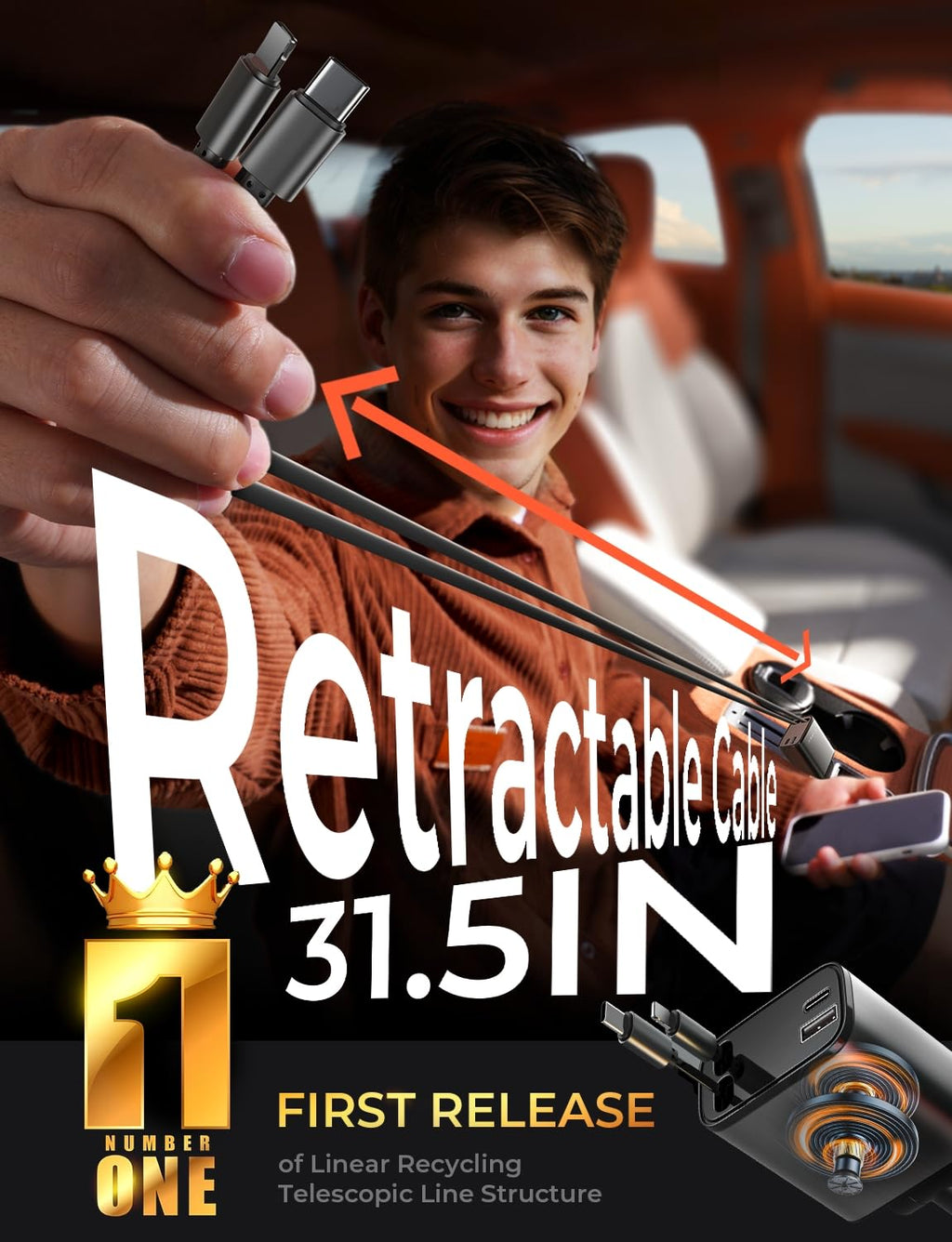 Car Charger USB C 69W Cigarette